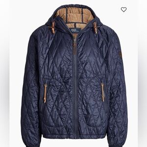 Polo Ralph Lauren Holborn Quilted Hooded Jacket, Navy XXL